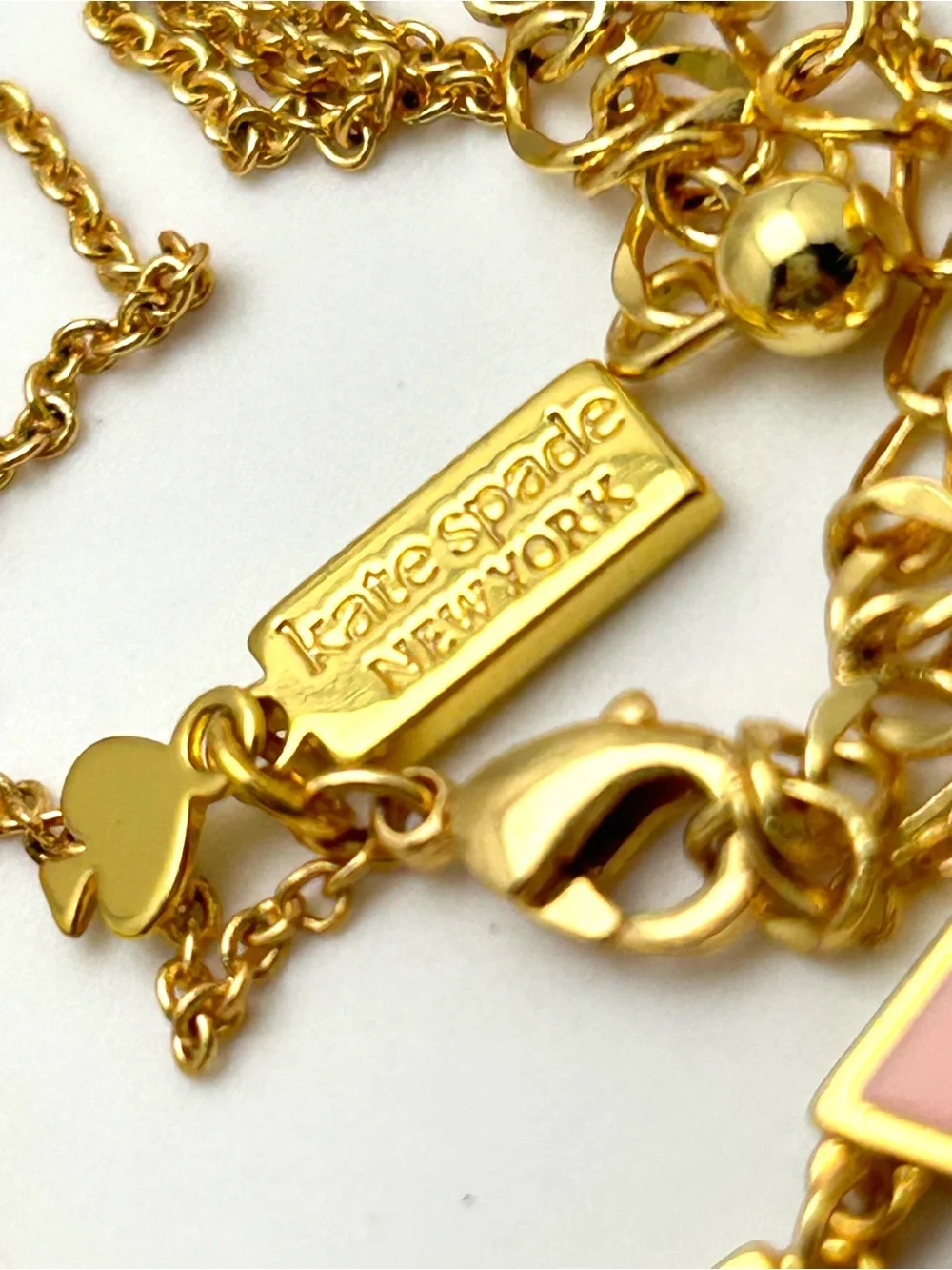 Kate Spade Pink Bow Shoppe Necklace - Picture 3 of 3